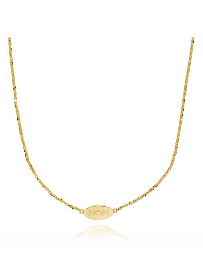 FAM "MOM" - NECKLACE GOLD PL. SILVER