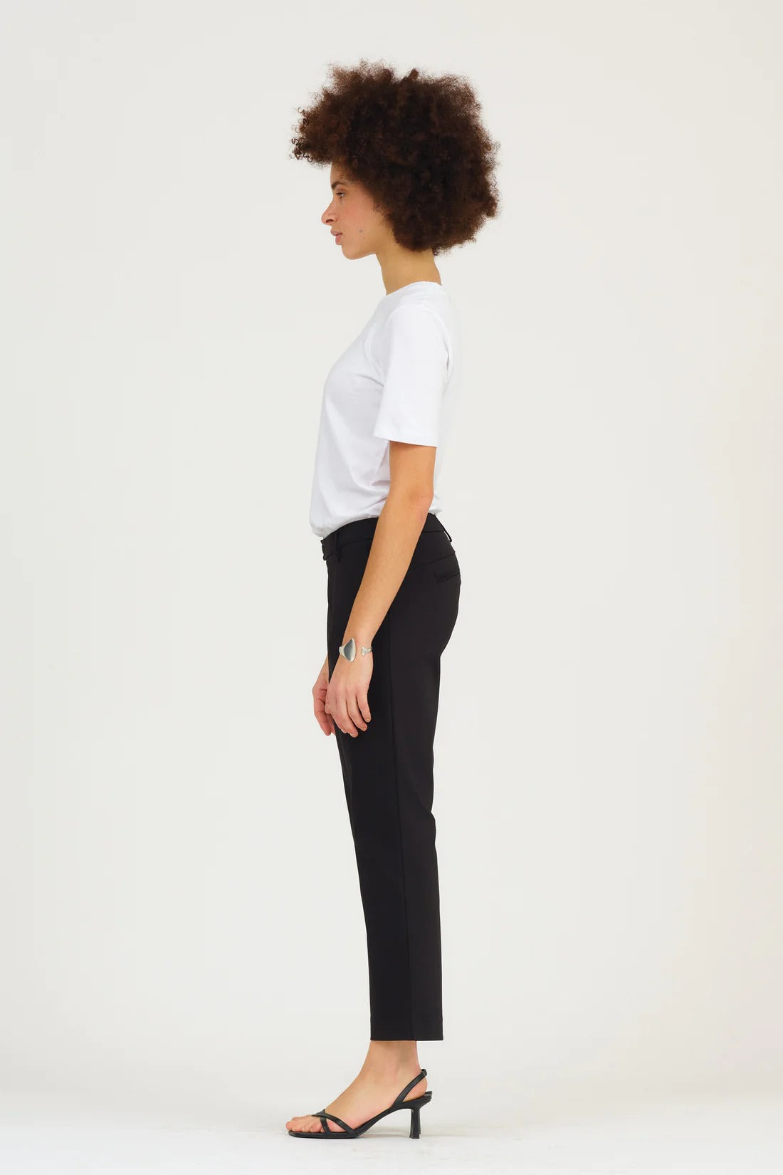 Alice Cropped Flare Pant Black