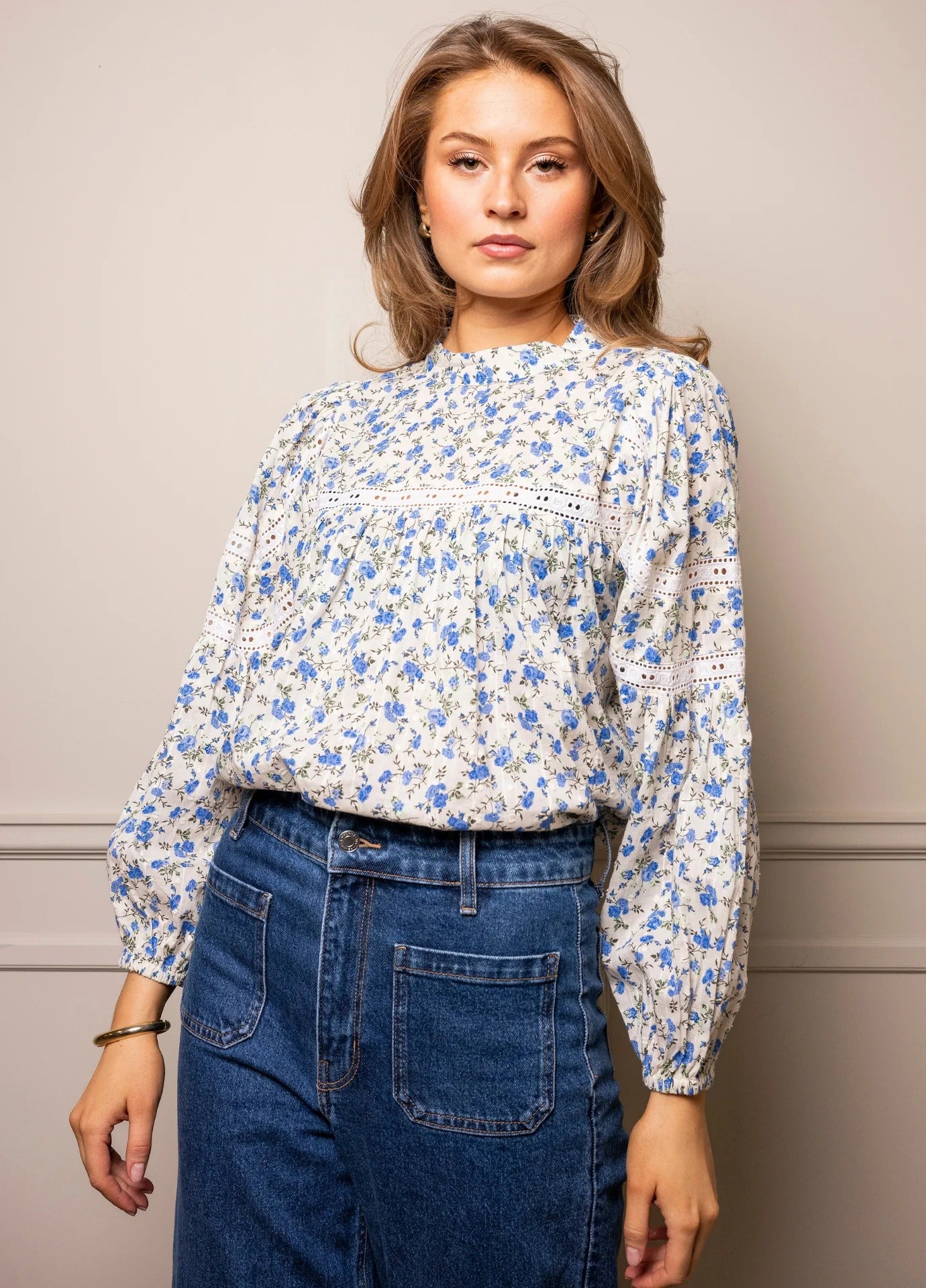 Karoline blouse Spring blue