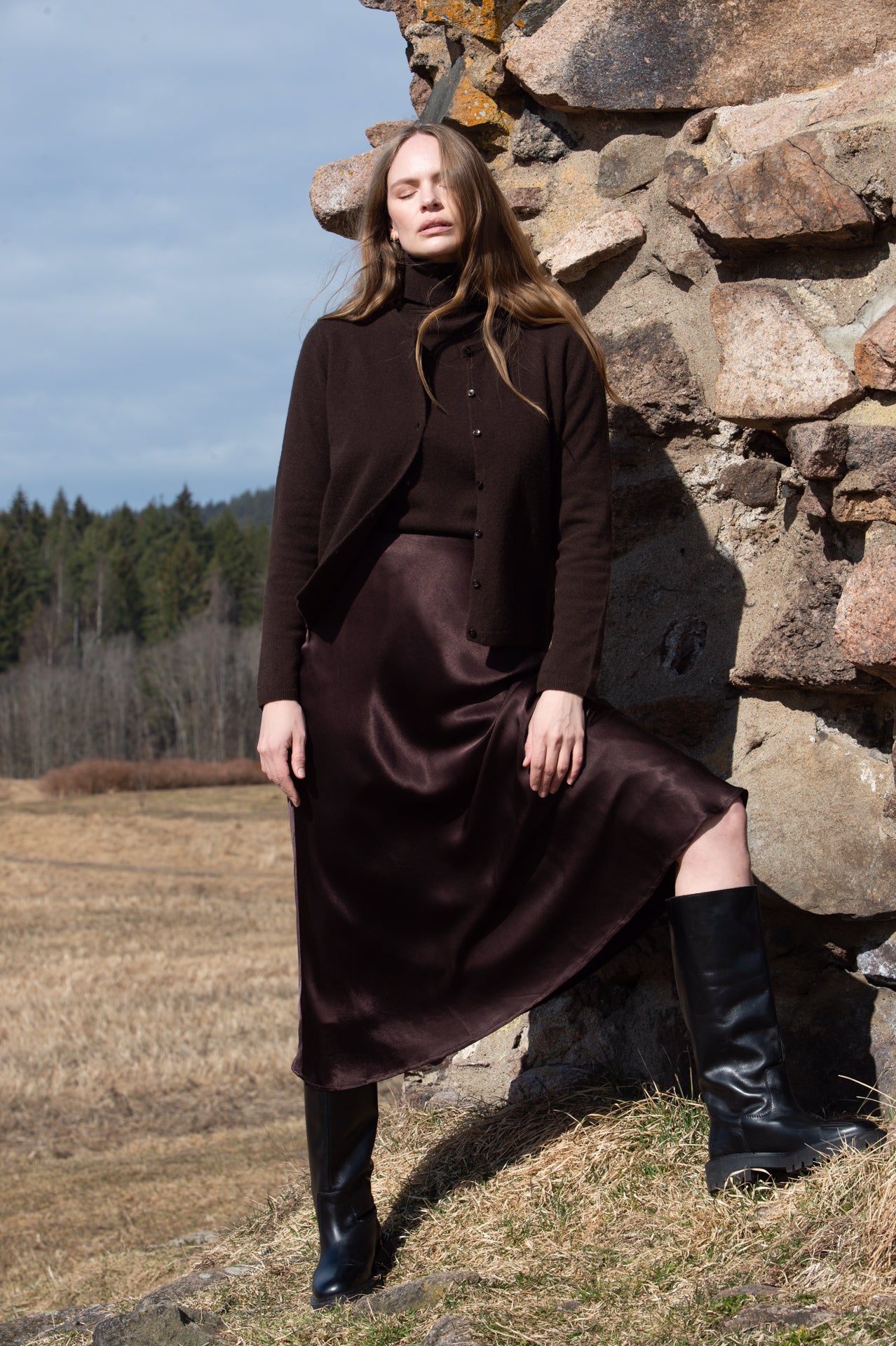 Davies Sweater  Brown Melange