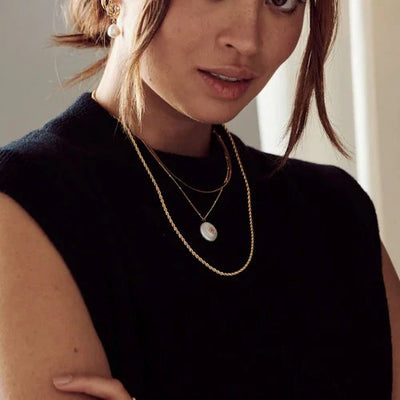 Rope Chain Necklace Gold