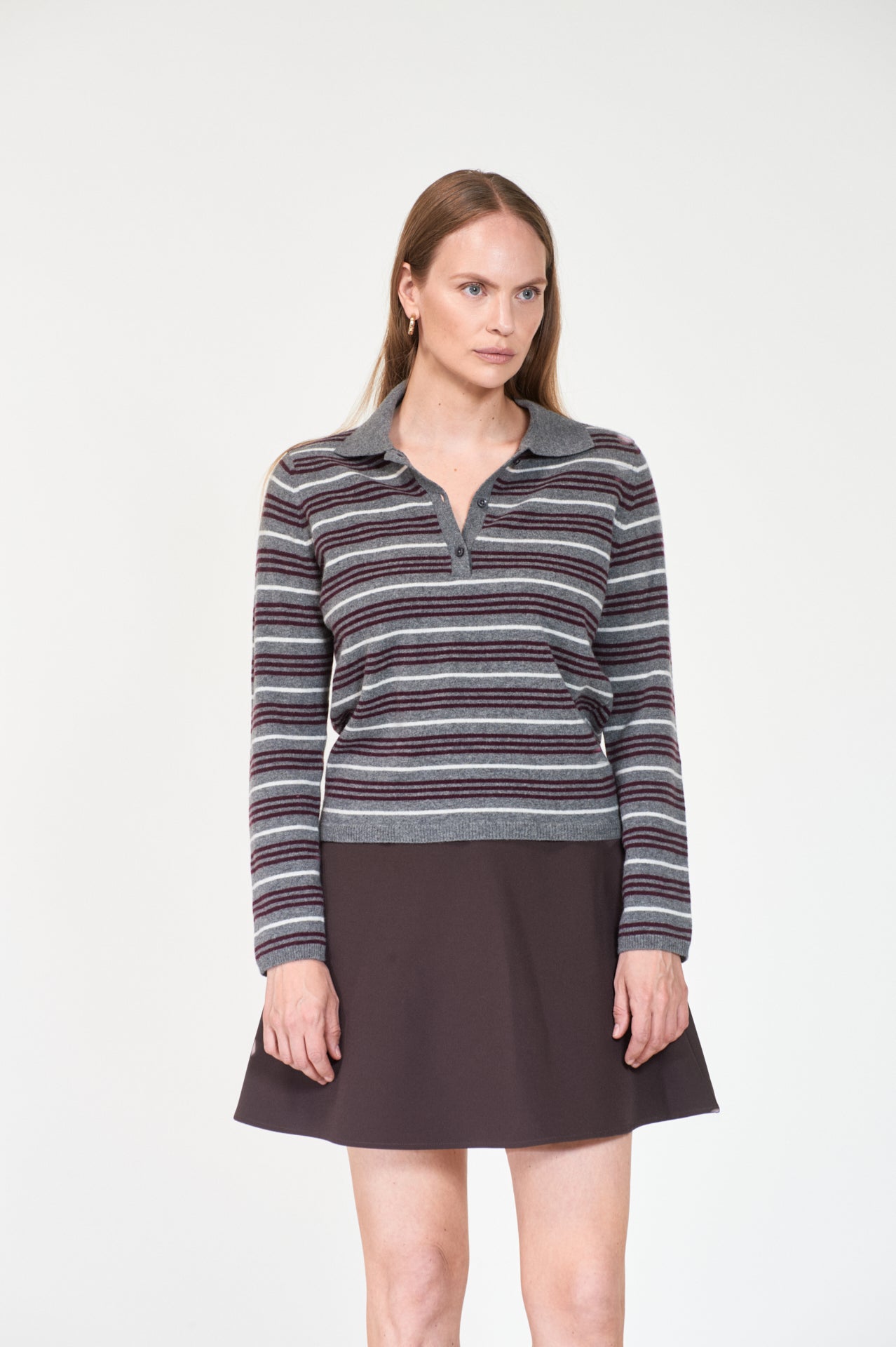 Cassie Stripe Grey multi