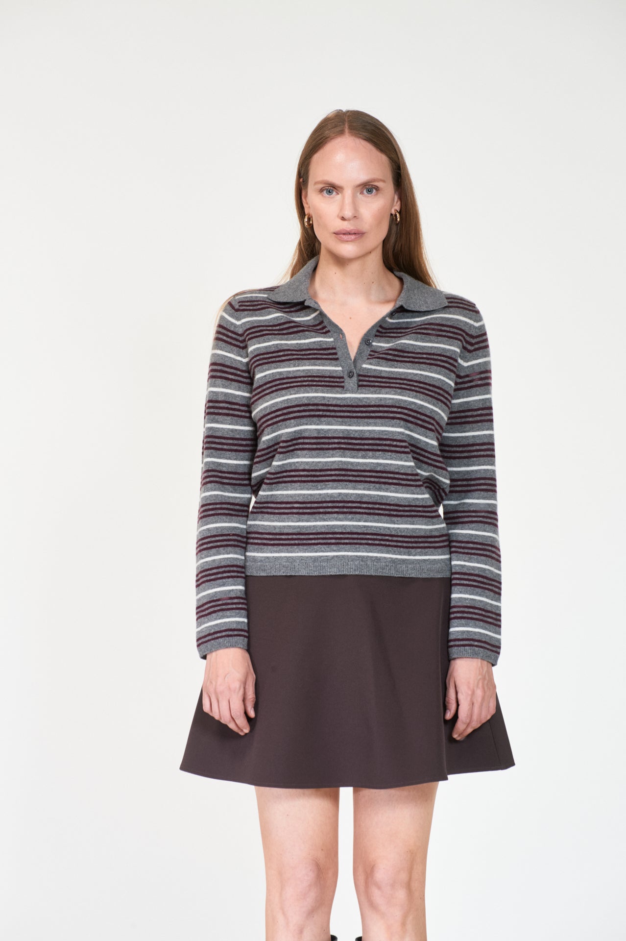 Cassie Stripe Grey multi