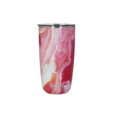 Rose Agate Tumbler With Lid 530ml
