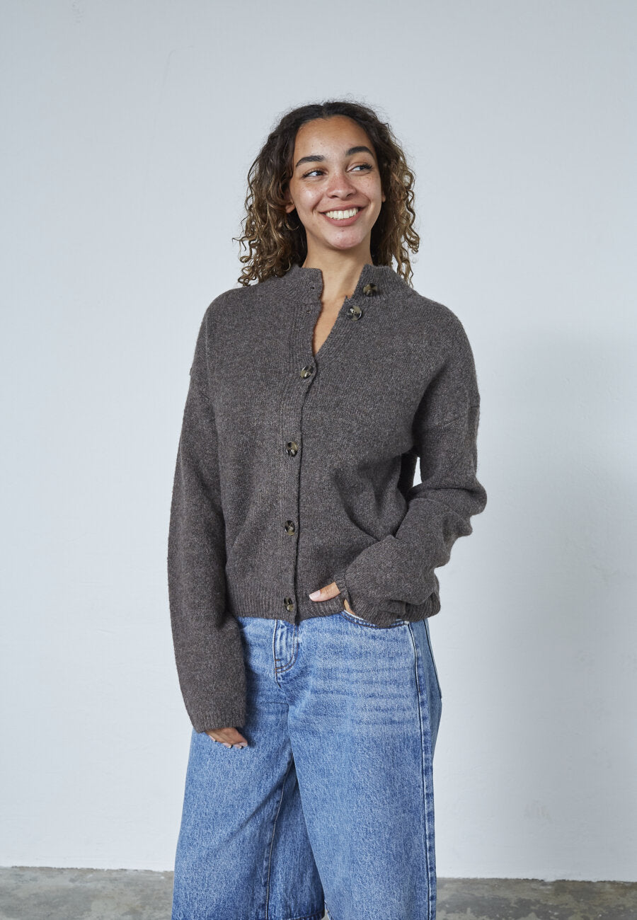 Luca Cardigan Brown Mel