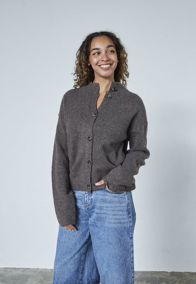 Luca Cardigan Brown Mel