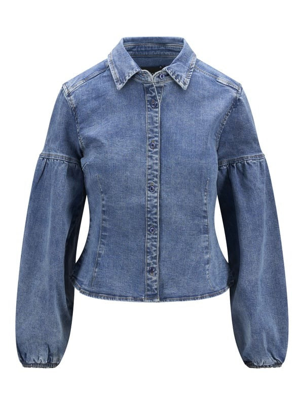 Janne Blue Denim Blouse Washed denim