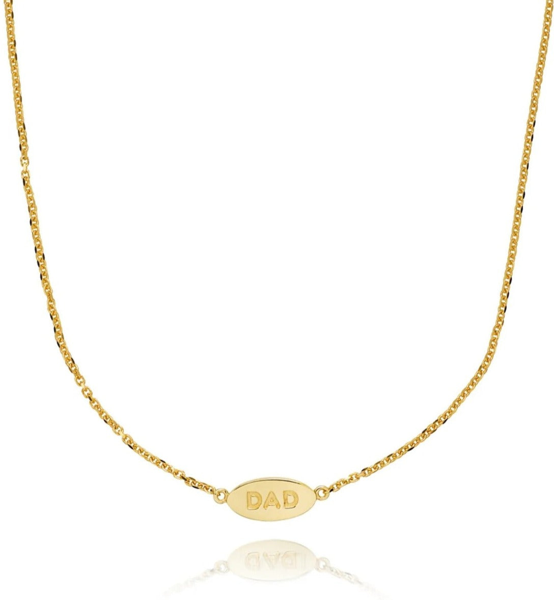 FAM "DAD" - NECKLACE GOLD PL. SILVER