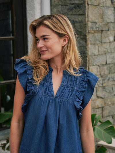 Jayla Denim Top