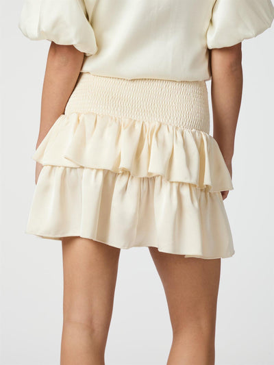 Carin Heavy Sateen Skirt Pearl