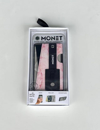 Monet Black/pink marble
