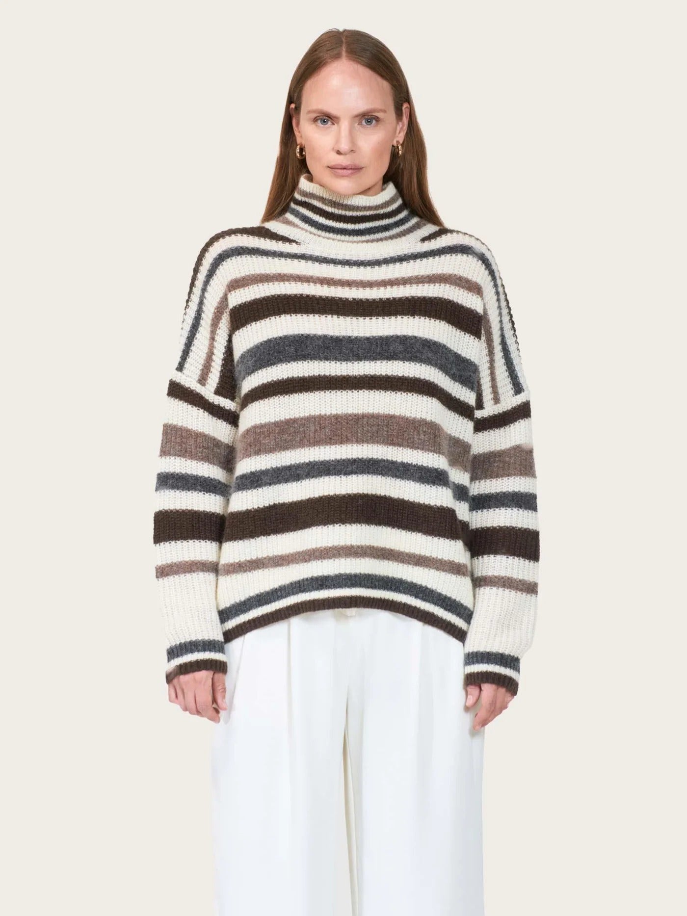 Stellar Sweater Offwhite/Brown