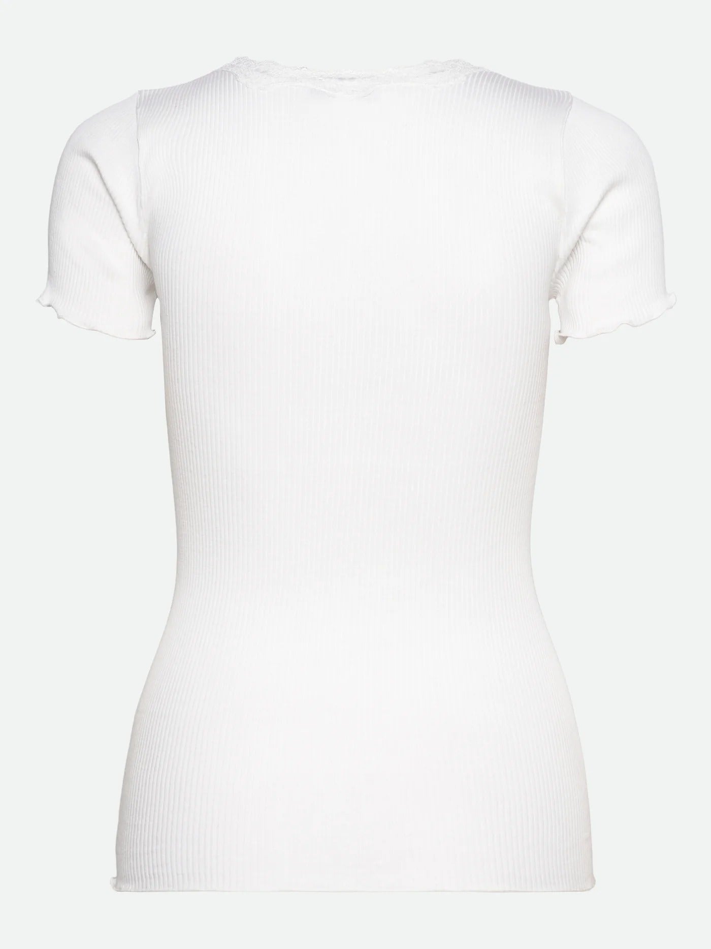 Beatha SS Regular O-neck Lace T-shirt New White