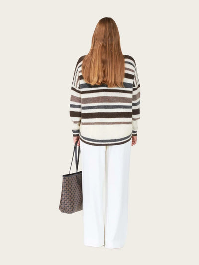 Stellar Sweater Offwhite/Brown