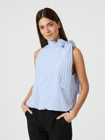 Veda Stripe Top Light Blue