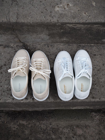 Spin Leather Sneakers White