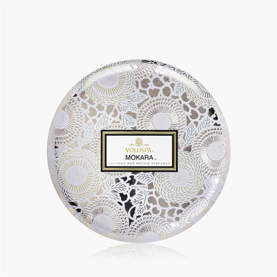 3-Wick Tin Candle Mokara