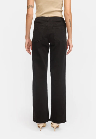 Willa Midwaist Wide Jeans Black