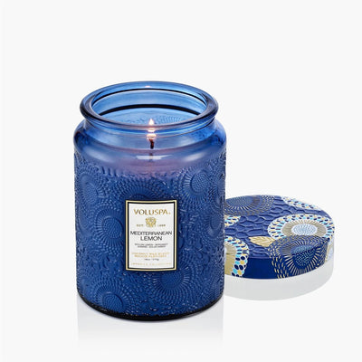 Large Jar Candle Mediterranean Lemon 100tim
