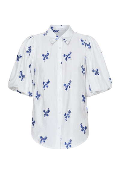 Ella shirt White/Blue
