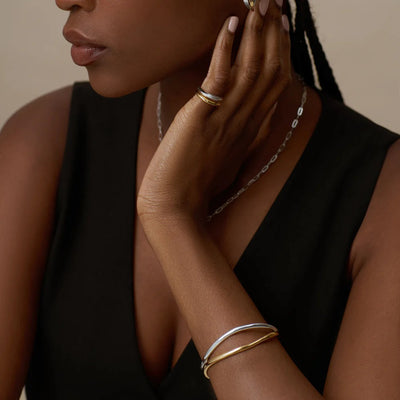 Mixed Plate Open Organic Cuff