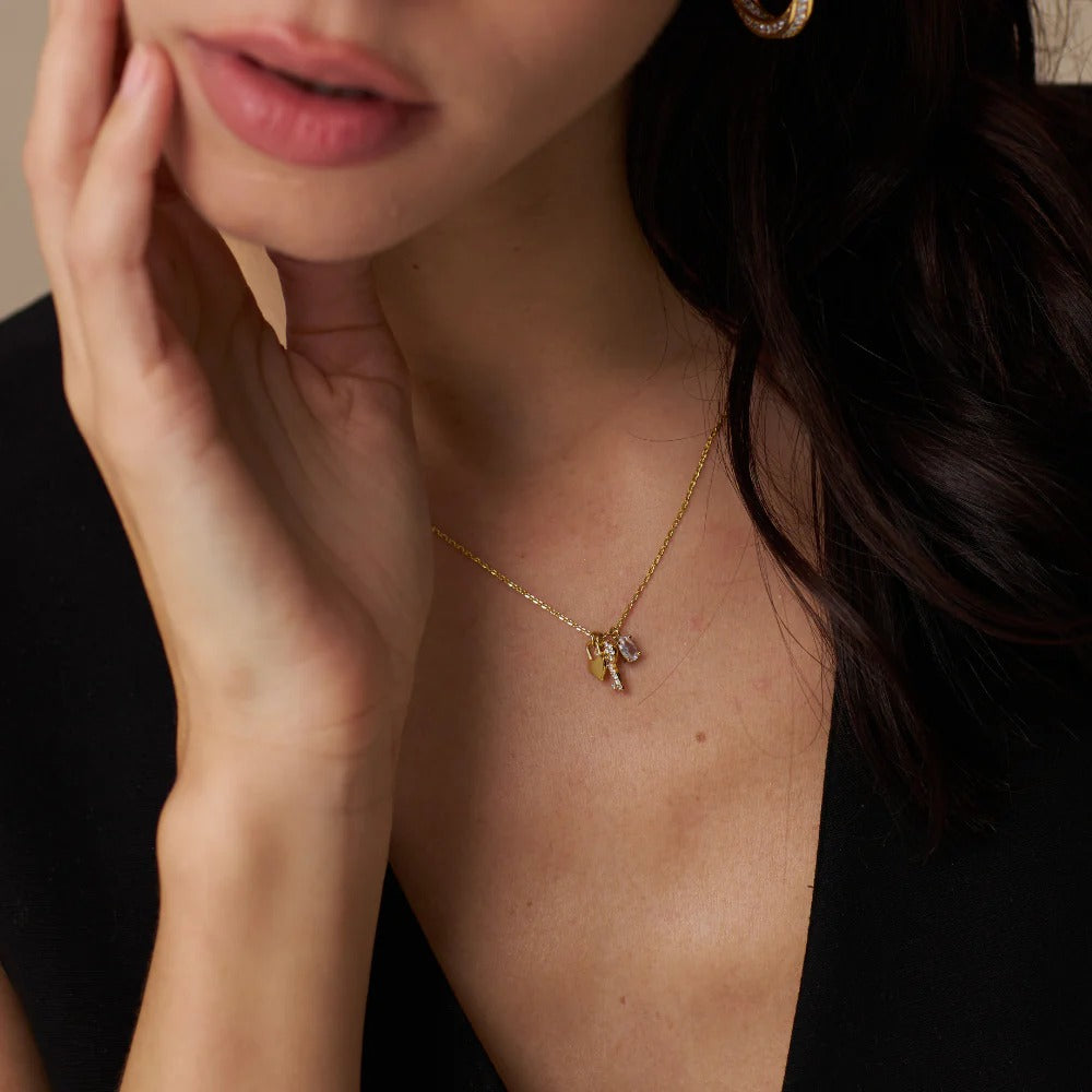 Charm Cluster Necklace