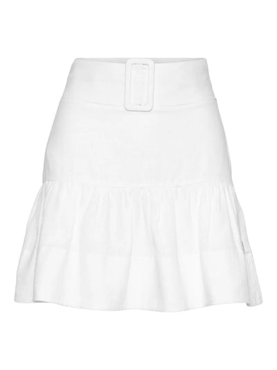 Julie linen skirt white