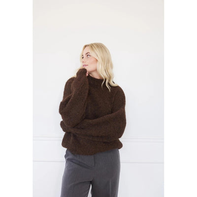 Patrisia solid knit Dark Brown