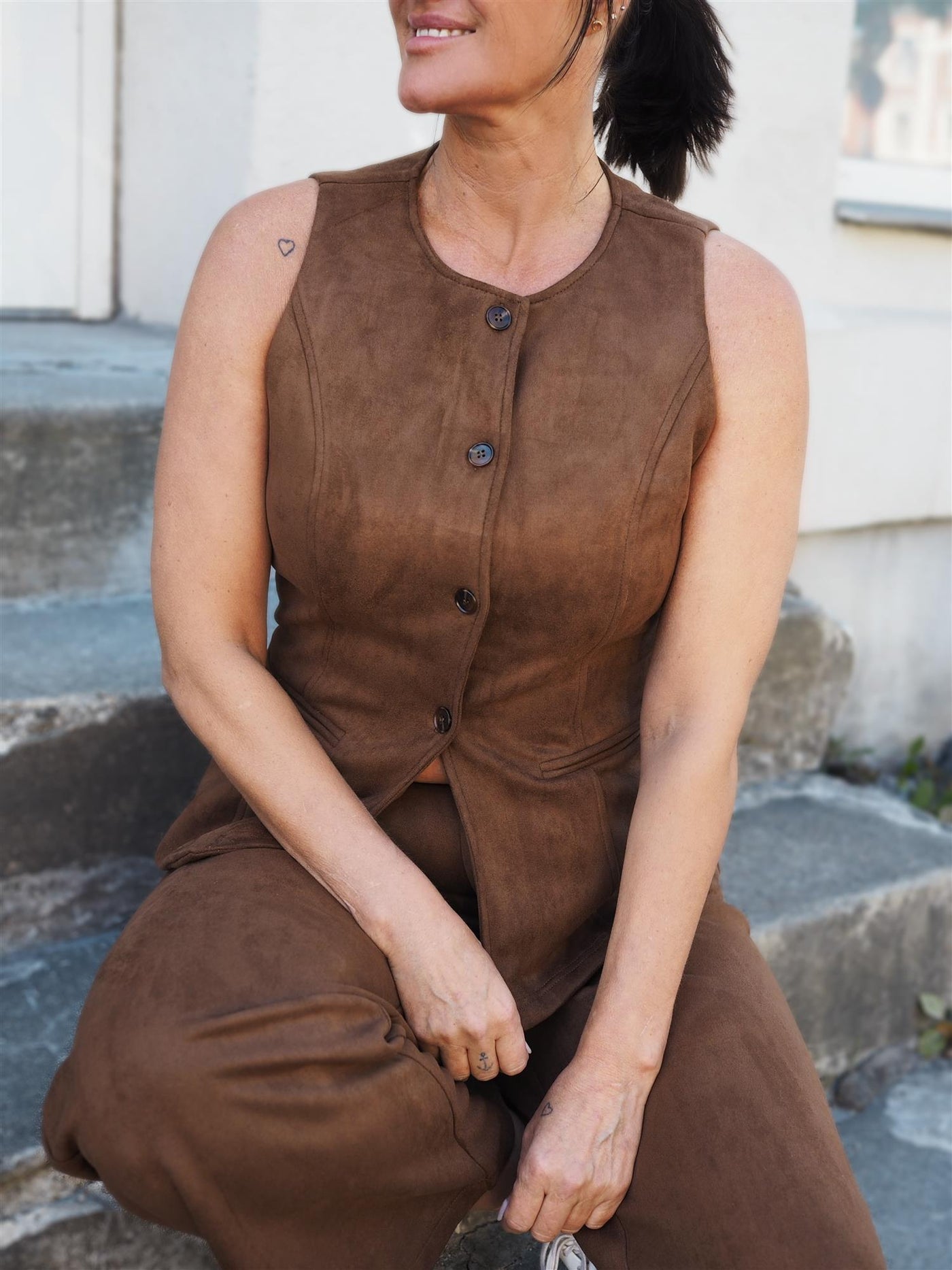 Velra Vest Cognac