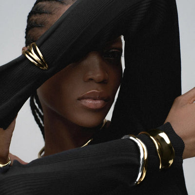 Mixed Plate Open Organic Cuff