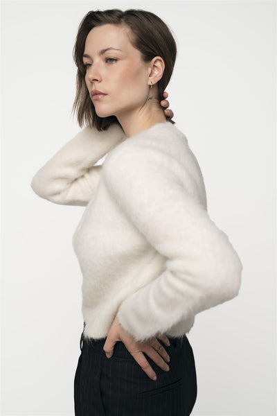 Astrid Brushed Cardigan Cream