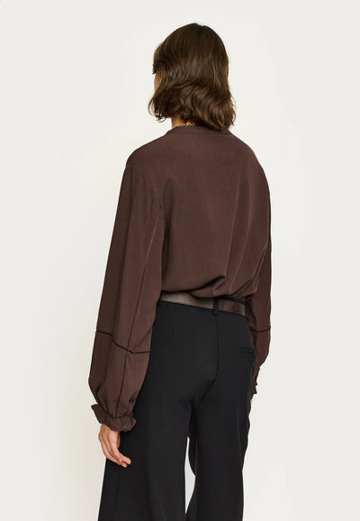Edwina Blouse Coffee Bean