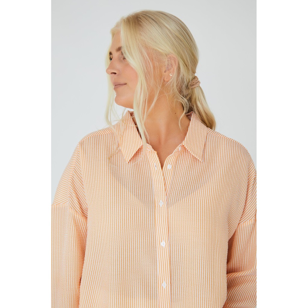 Sonja Shirt Orange/White