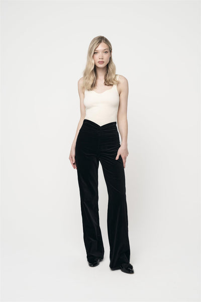 Sammy Velvet Pants Black