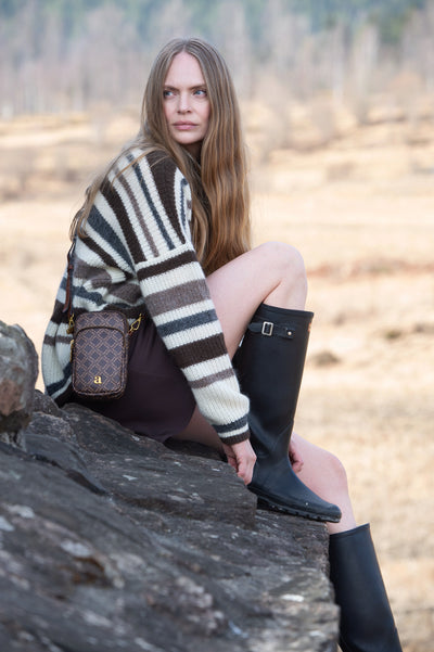 Stellar Sweater Offwhite/Brown