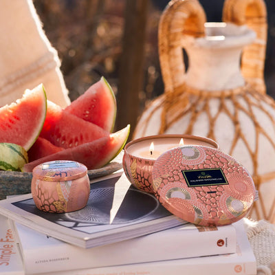 Mini Tin Candle 25tim Kalahari Watermelon