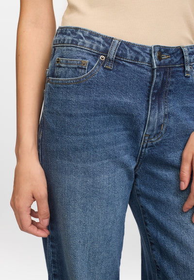 Willa Midwaist Wide Jeans Imagine dark blue