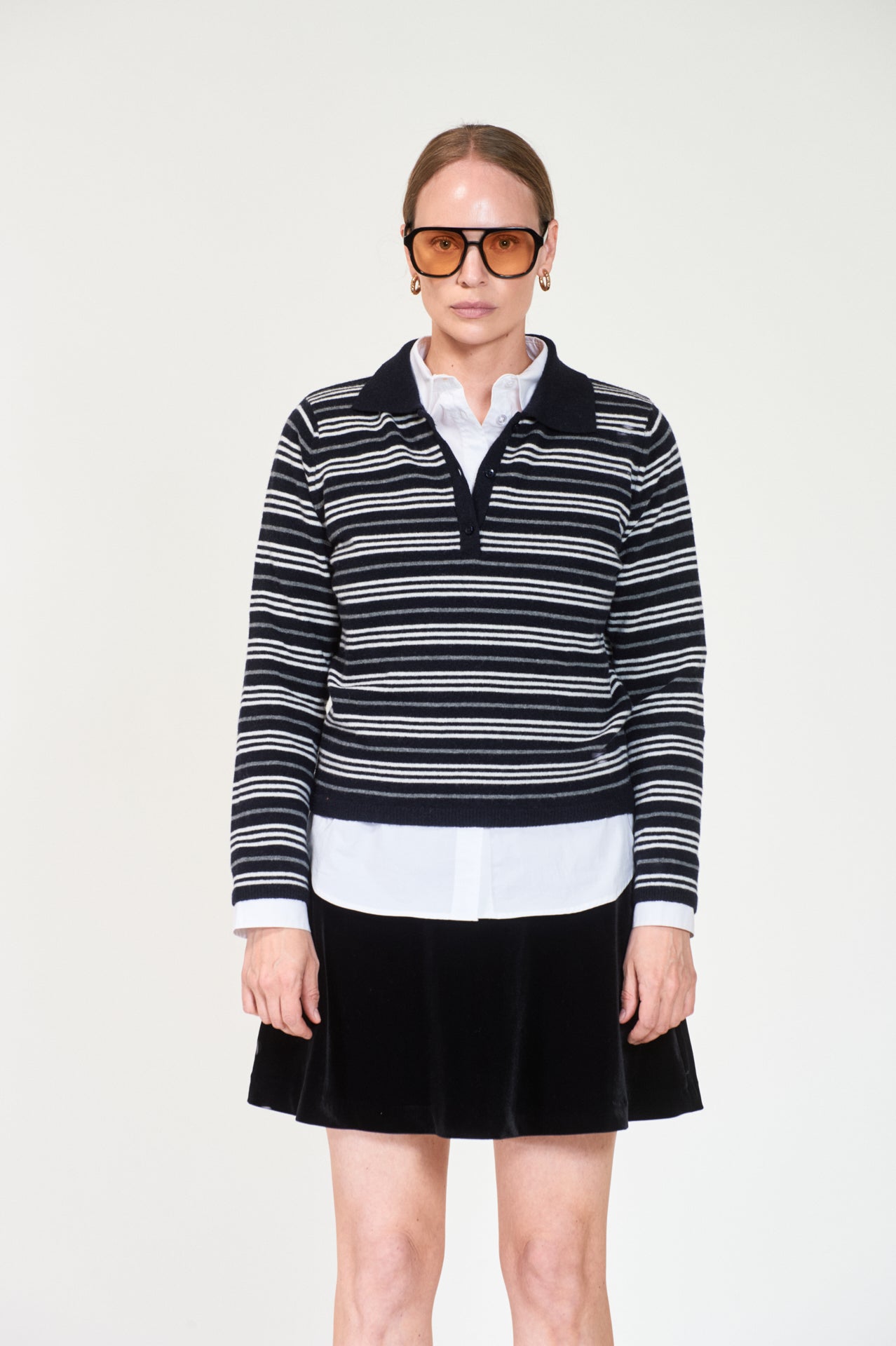 Cassie Stripe Dk navy multi