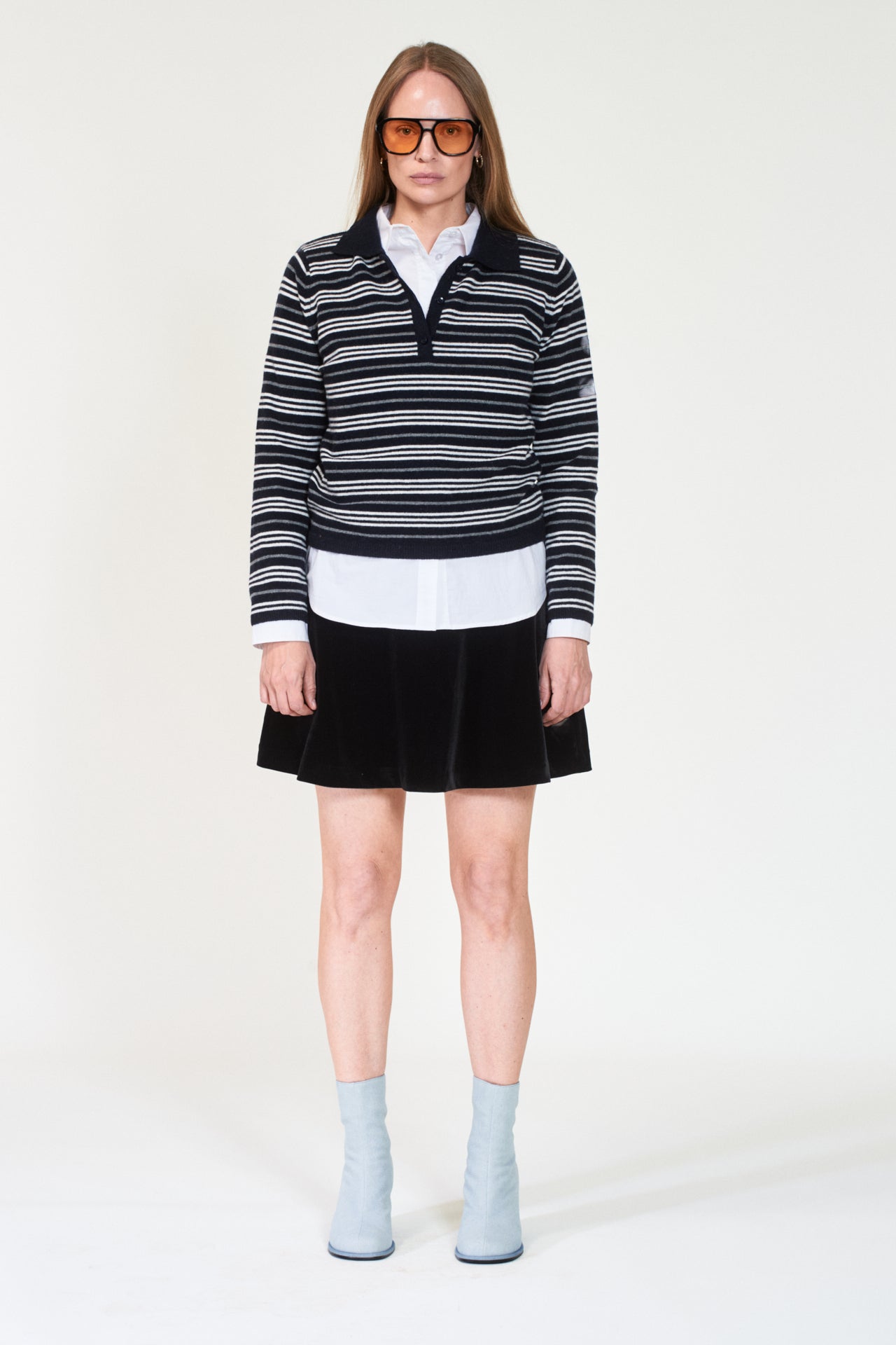 Cassie Stripe Dk navy multi