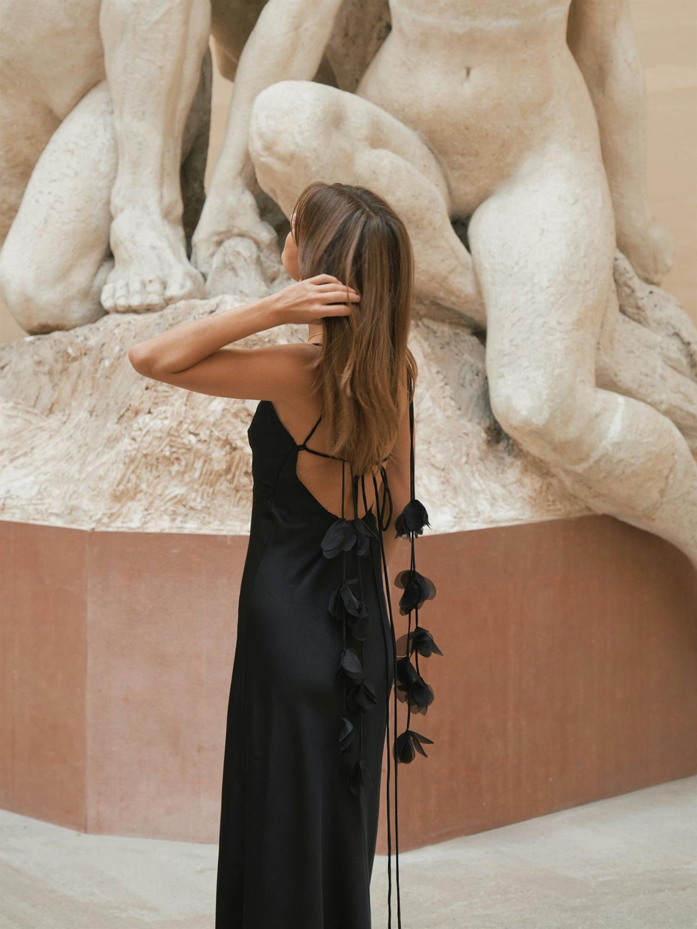 Colly Heavy Sateen Dress Black