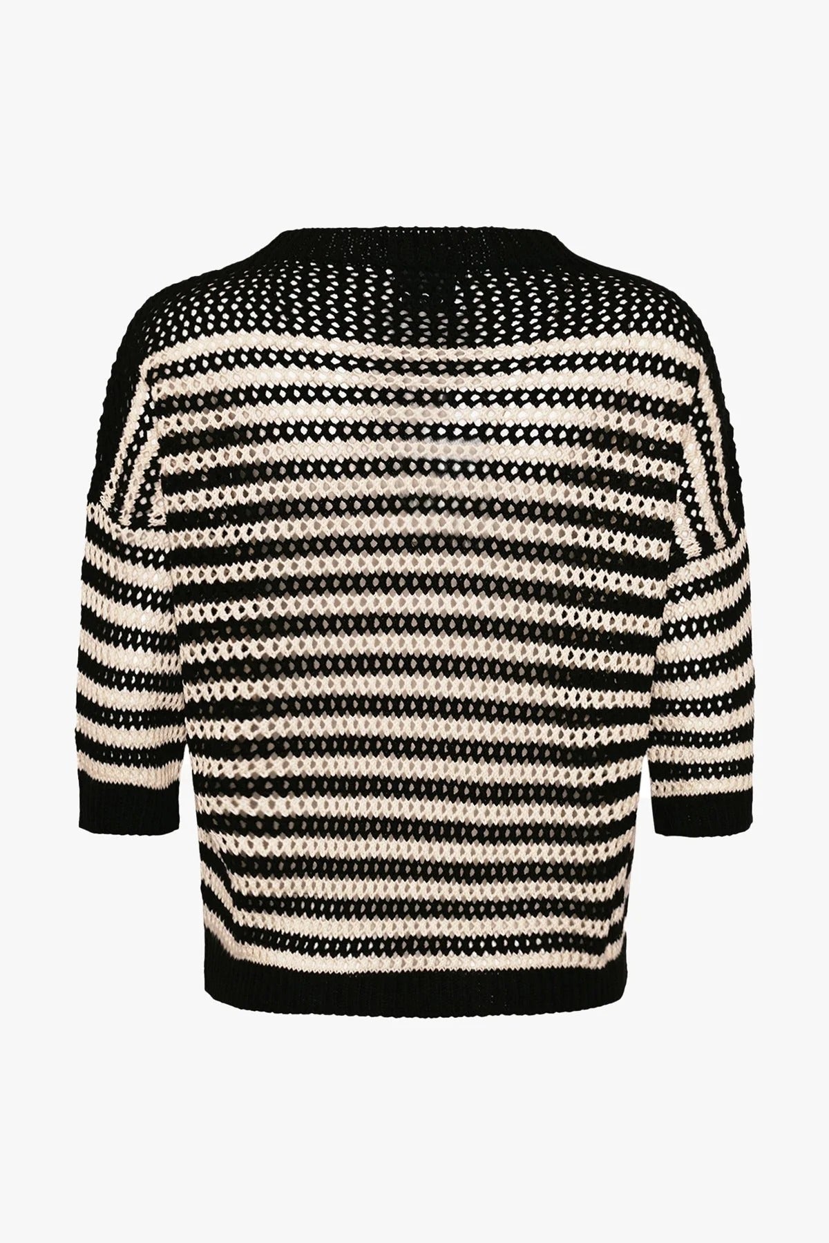 Mimi Knit Cardine Black Stripe