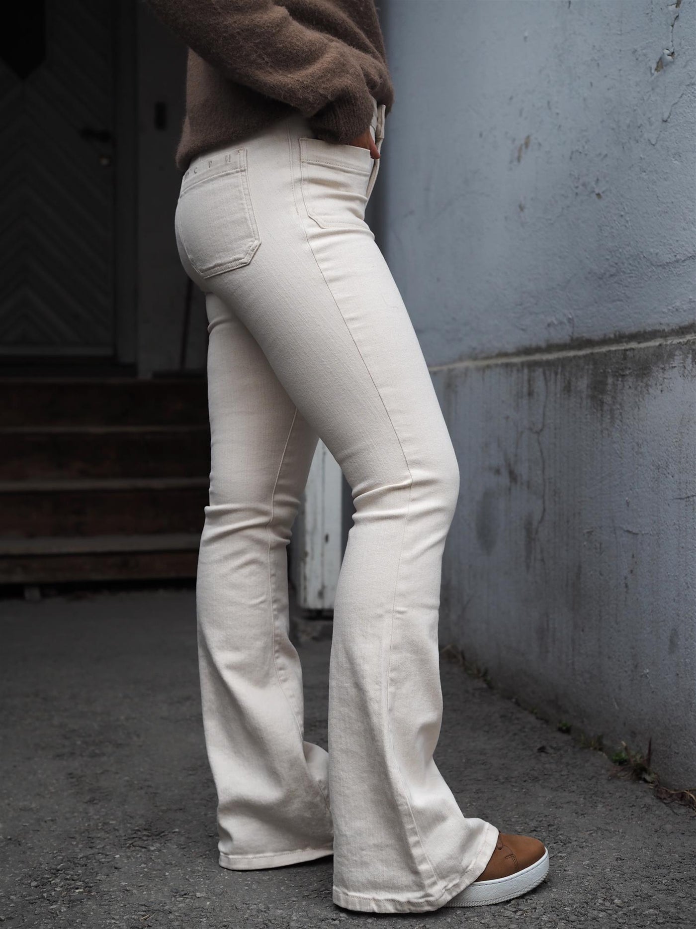 Ann Charlotte Jeans Ecru Undone