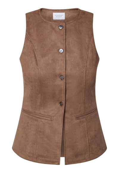 Velra Vest Cognac