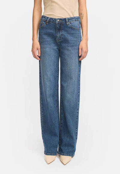 Willa Midwaist Wide Jeans Imagine dark blue