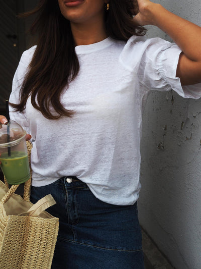 Janna linen top White