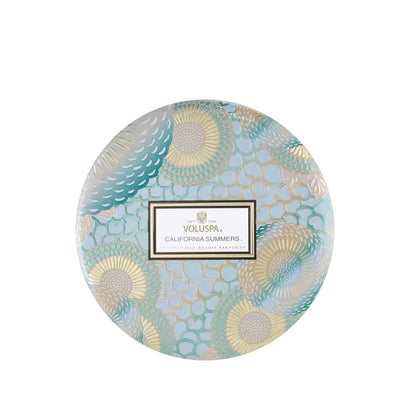 3-Wick Tin Candle California Summers
