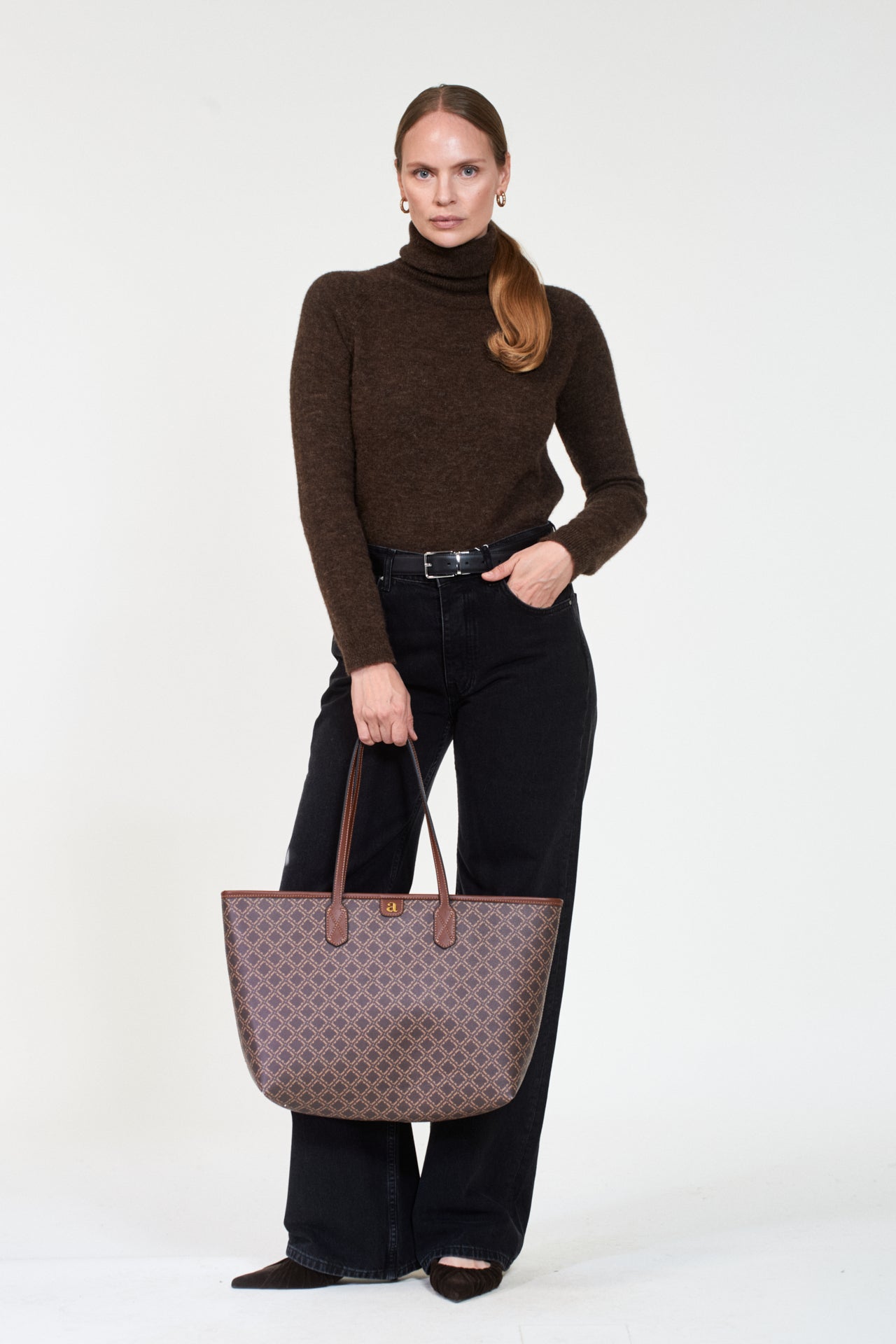 Ultimate Monogram Tote Brown
