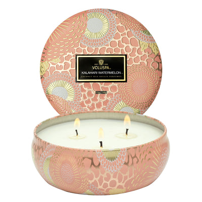 3 Wick Tin Candle 40tim Kalahari Watermelon