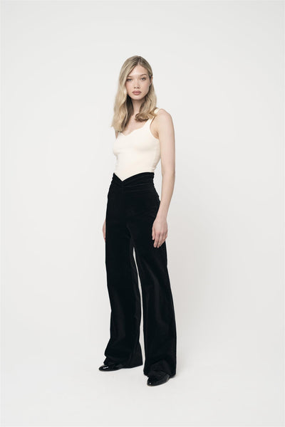 Sammy Velvet Pants Black