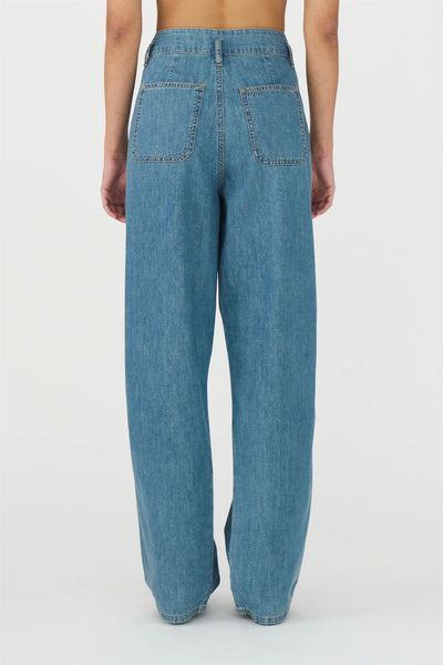Boa Pleat Jeans Bristol Denim Wash